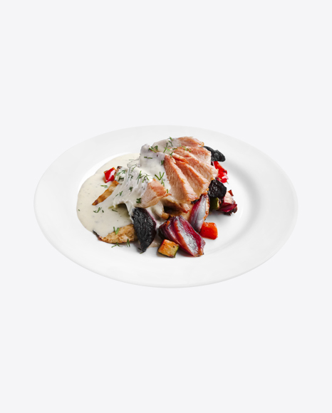 Free Baked Vegetables w/ Meat Slices and Sour Cream