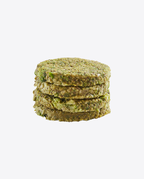 Free Stack of Green Vegan Patties