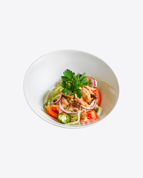 Free Fresh Green Salad w/ Salmon