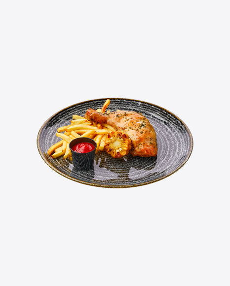 Free Roasted Chicken Leg w/ French Fries
