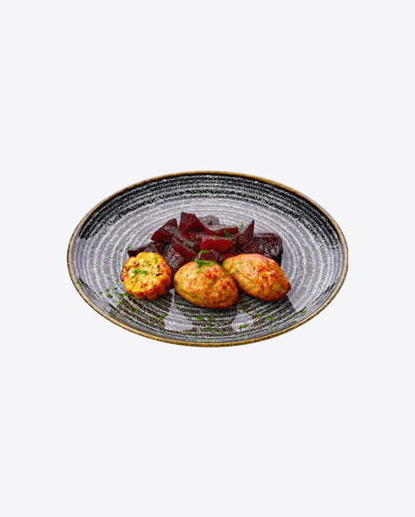 Free Meatballs w/ Beetroot & Corn Slice