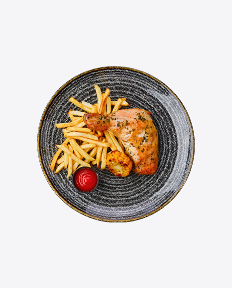 Free Roasted Chicken Leg w/ French Fries