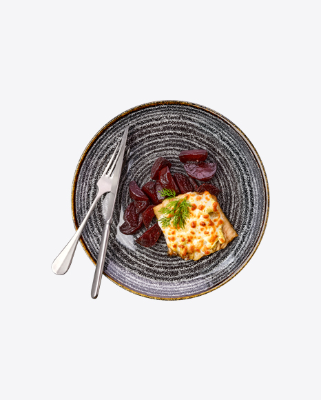 Free Baked Meat w/ Beetroot & Tableware
