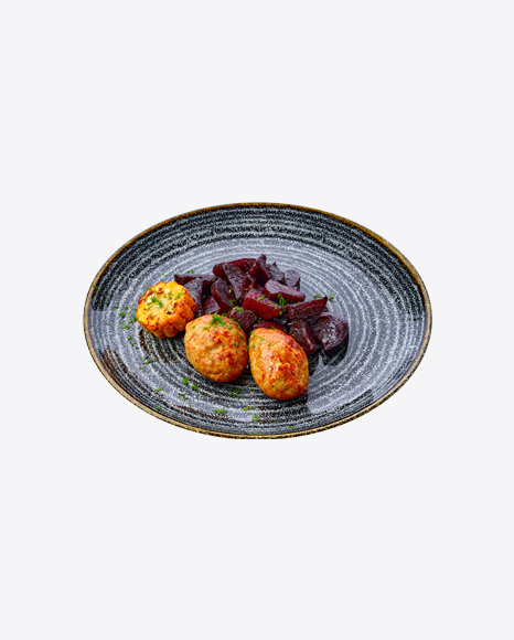 Free Meatballs w/ Beetroot & Corn Slice