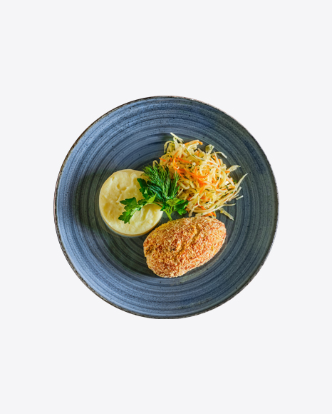 Free Fried Cutlet w/ Cabbage Salad & Mashed Potatoes