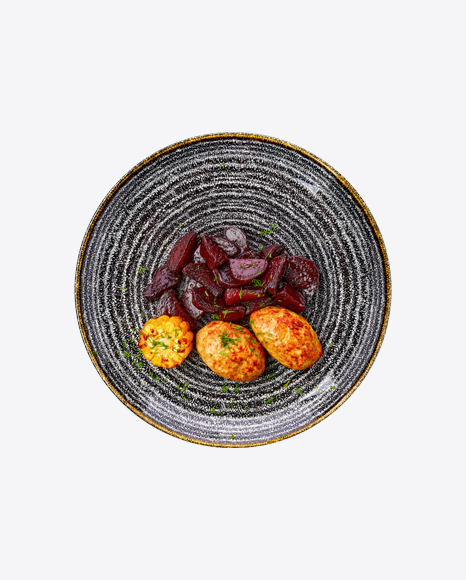 Free Meatballs w/ Beetroot & Corn Slice