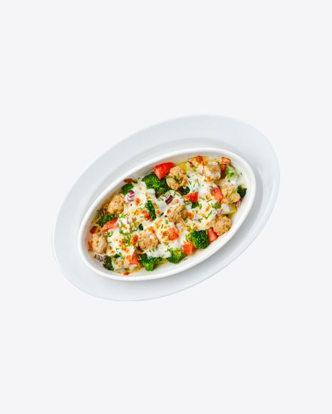 Free Baked Vegetables w/ Chicken Meatballs