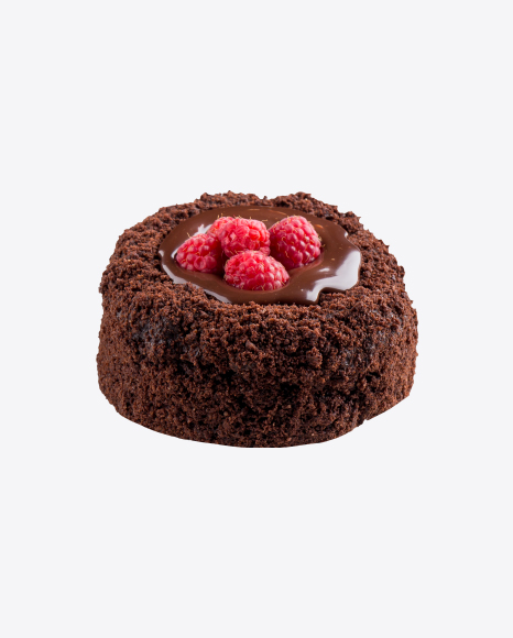 Free Chocolate Mini Cake w/ Raspberries