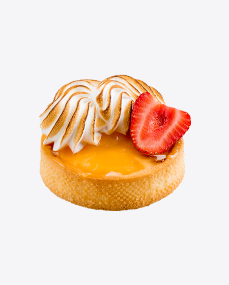 Free Lemon Cake w/ Meringue & Strawberry