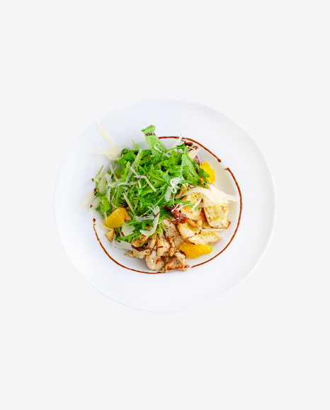 Free Chicken Salad w/ Orange Slices & Arugula Leaves