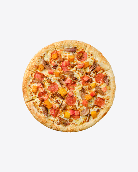 Free Pizza w/ Meat, Sausage Slices, Vegetables & Arugula Leaves