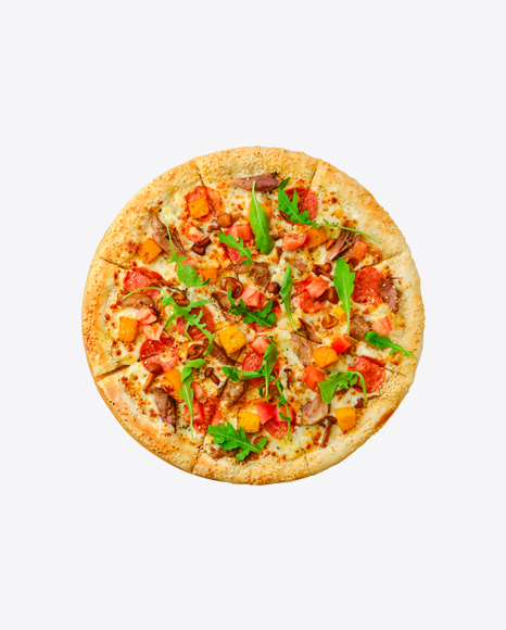 Free Pizza w/ Meat, Sausage Slices, Vegetables & Arugula Leaves