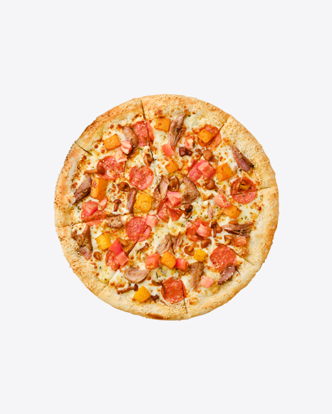 Free Pizza w/ Meat, Sausage Slices, Vegetables & Mushrooms