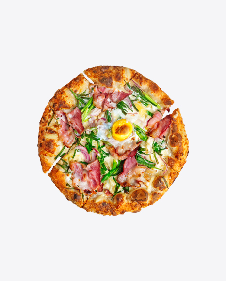 Free Carbonara Pizza w/ Ham & Egg