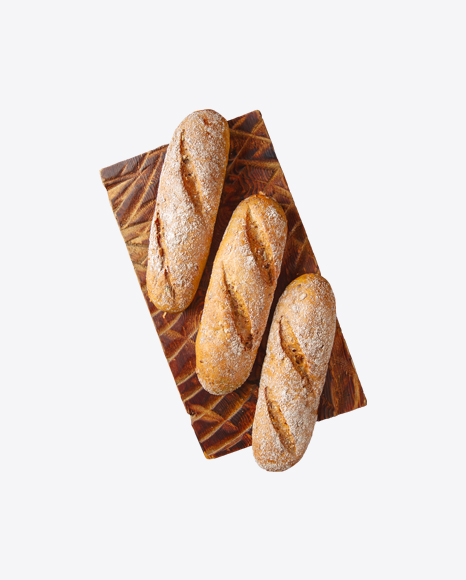 Free White Bread on Wooden Board