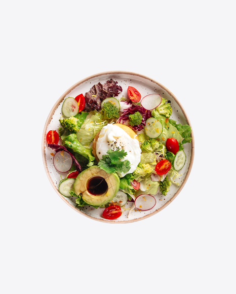 Free Salad w/ Eggs & Vegetables in Bowl