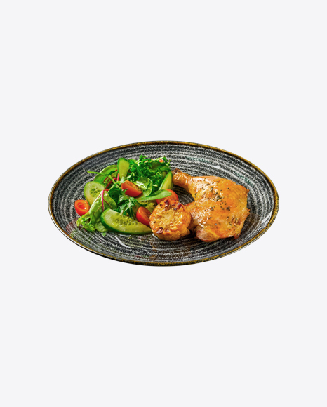 Free Chicken Leg w/ Salad & Corn Slice