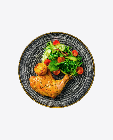 Free Chicken Leg w/ Salad & Corn Slice