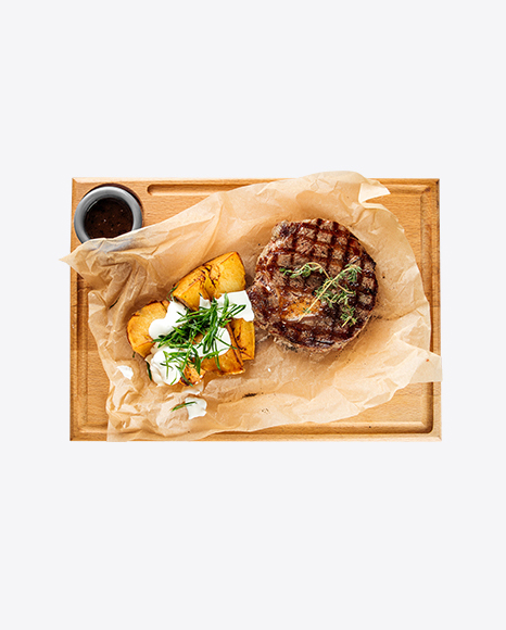 Free Ribeye Steak w/ Baked Potatoes and Sour Cream