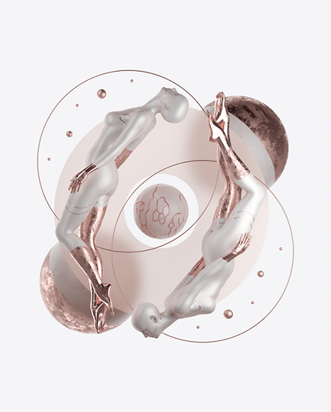 Free Abstract Set with Female Body