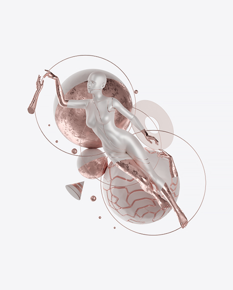Free Abstract Set with Female Body
