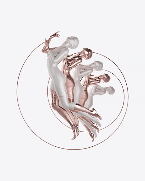 Free Abstract Set with Female Body