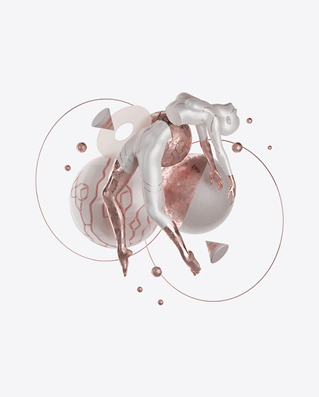 Free Abstract Set with Female Body