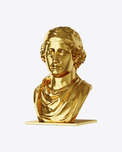Free Golden Bust of Woman