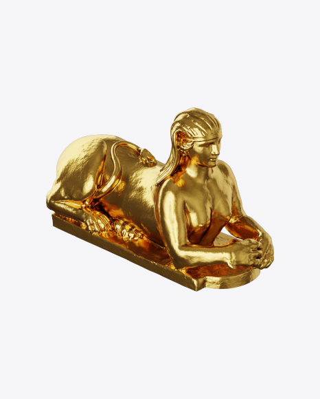 Free Golden Sphinx Sculpture