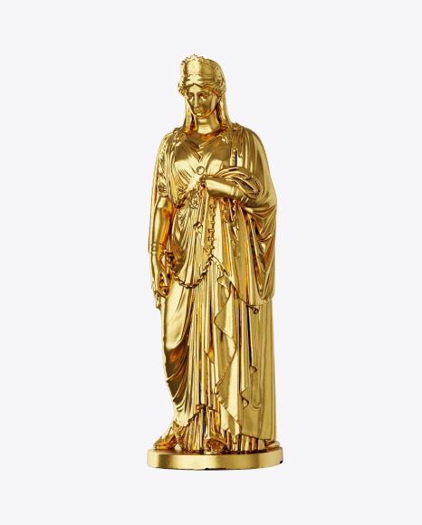 Free Golden Sculpture of Zenobia in Chains