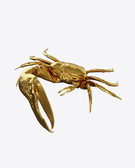 Free Golden Crab Sculpture