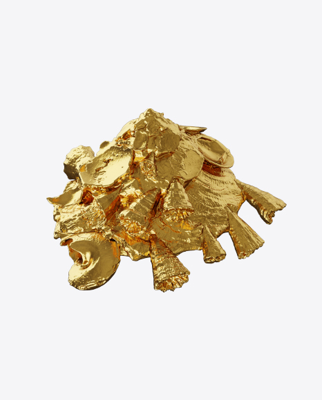Free Golden Seashell Sculpture