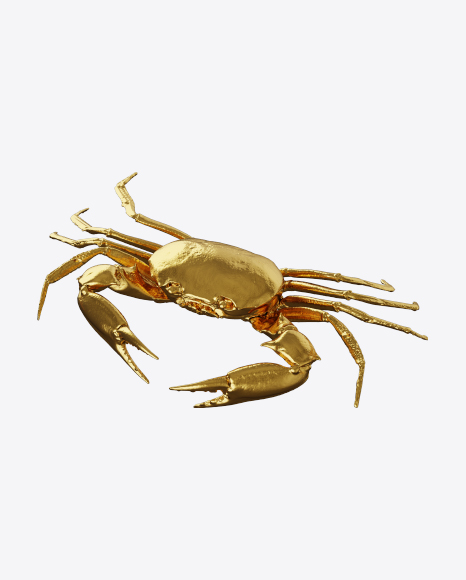 Free Golden Crab Sculpture