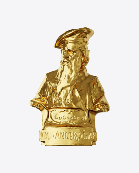 Free Golden Bust of Gutenberg
