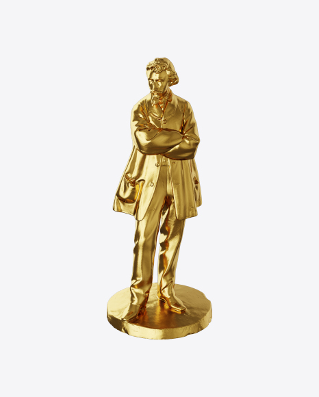 Free Golden Sculpture of Man