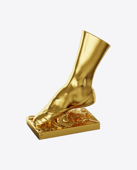 Free Golden Feet Sculpture