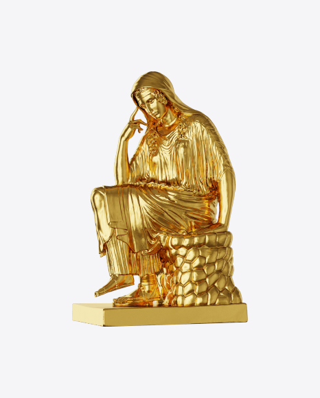 Free Golden Sculpture of Woman