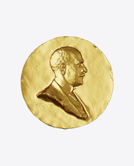 Free Golden Bas-Relief Portrait