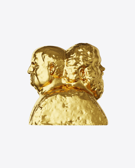 Free Golden Double Herm of Socrates and Seneca