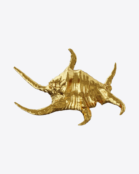 Free Golden Seashell Sculpture