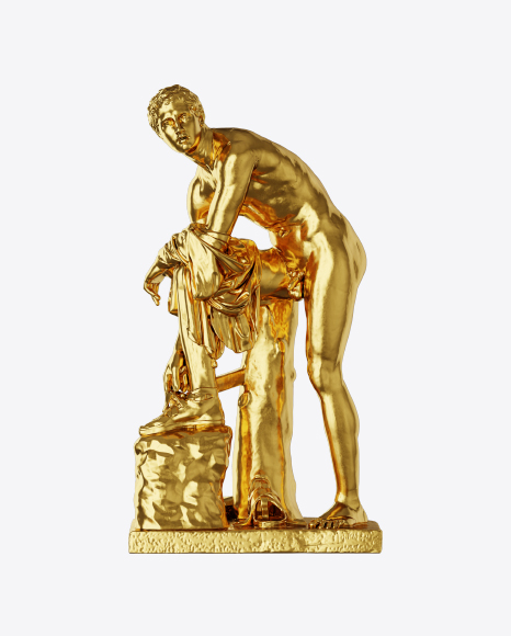 Free Golden Sculpture of Man