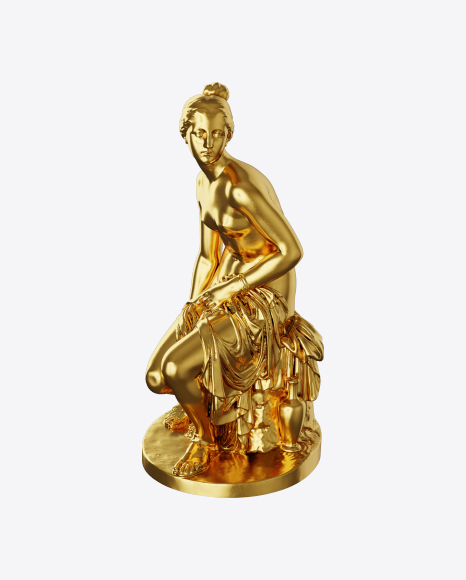 Free Golden Sculpture of Woman