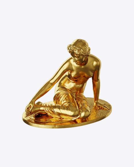Free Golden Sculpture of Woman