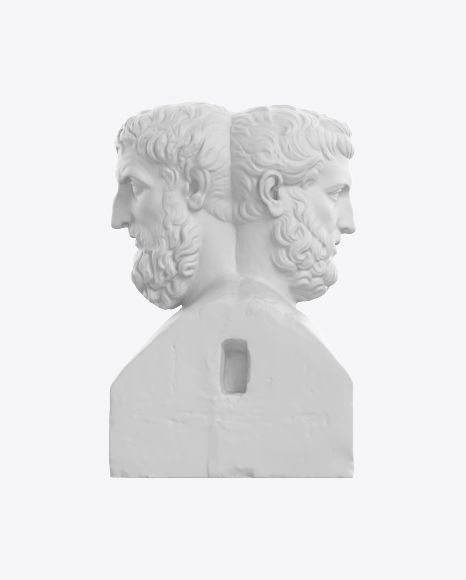 Free Double Herm of Epicurus and Metrodorus