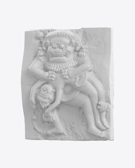 Free Bas-Relief of Demon