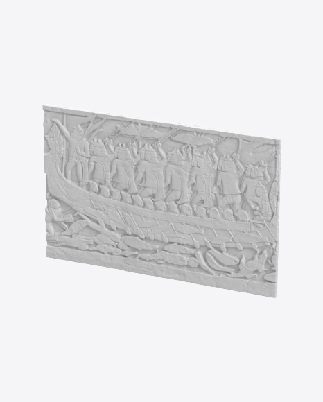 Free Bas-Relief of Naval Battle
