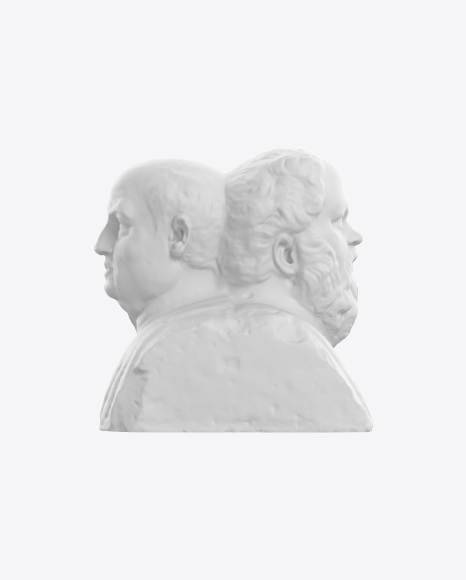 Free Double Herm of Socrates and Seneca