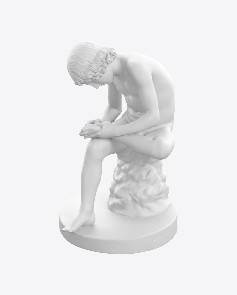 Free Boy with Thorn Sculpture