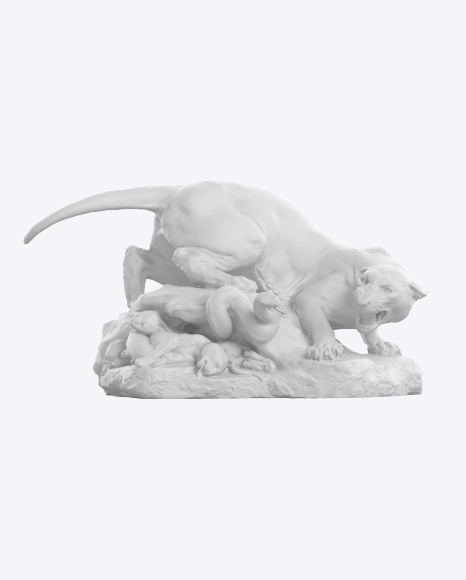 Free Puma and Snake Sculpture