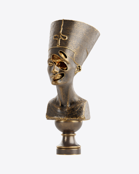 Free Bust of Nefertiti with Golden Details